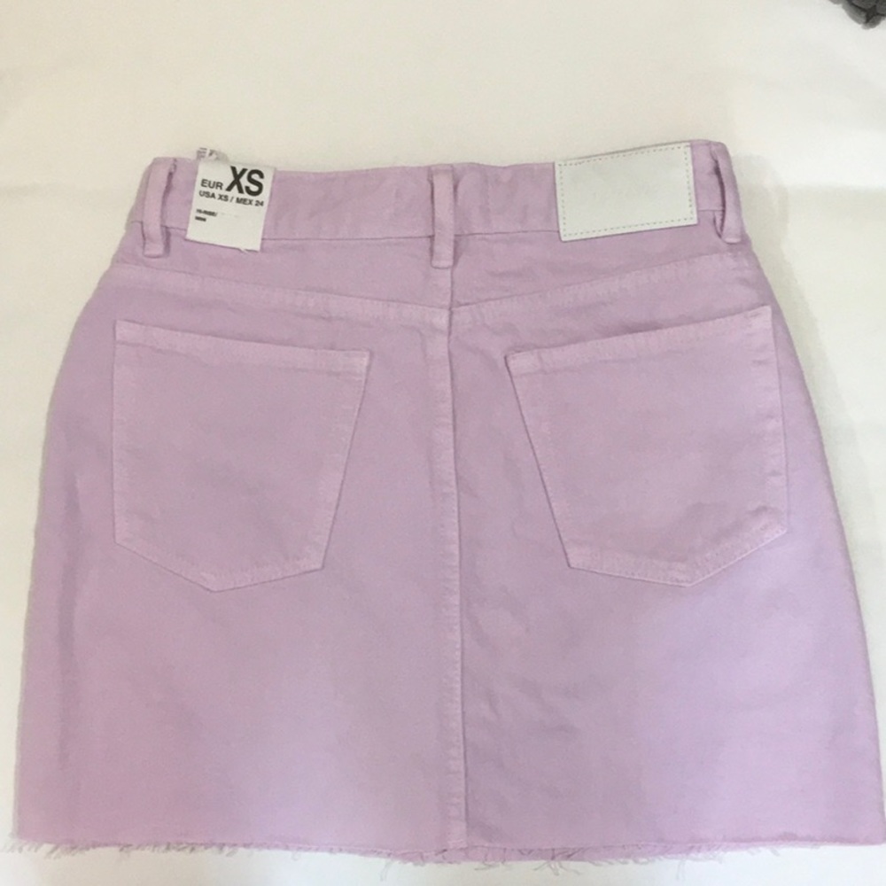 Zara light purple blue Jean XS skirt ~ New!